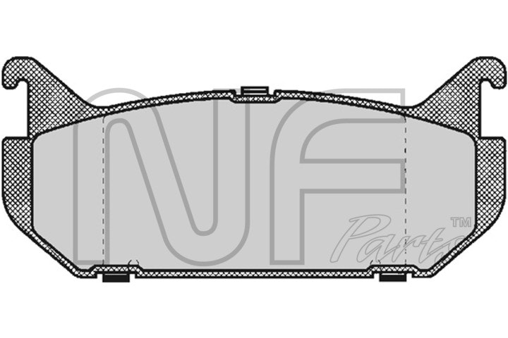NF PARTS Комплект тормозных колодок, дисковый тормоз NF0016711
